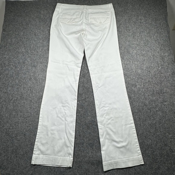 Free‎ Style Juniors 7 Pants 90s Vintage Low Rise Khaki White Straight Leg Y2K - Picture 3 of 11